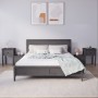 Mesitas de noche 2 uds madera de pino gris 79,5x38x65,5 cm de vidaXL, Mesitas de noche - Ref: Foro24-814544, Precio: 117,14 €...