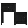 Bedside tables 2 units black pine wood 79.5x38x65.5 cm by vidaXL, Nightstands - Ref: Foro24-814548, Price: 117,14 €, Discount: %