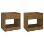 Bedside tables 2 pcs solid pine honey brown 40x31x40 cm by vidaXL, Nightstands - Ref: Foro24-808070, Price: 66,60 €, Discount: %