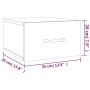 Mesitas de noche de pared 2 uds negro 35x35x20 cm de vidaXL, Mesitas de noche - Ref: Foro24-812855, Precio: 41,44 €, Descuent...