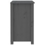 Mesita de noche madera maciza de pino gris 50x35x61,5 cm de vidaXL, Mesitas de noche - Ref: Foro24-813683, Precio: 61,98 €, D...