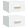 Wall bedside tables 2 pcs white 35x35x20 cm by vidaXL, Nightstands - Ref: Foro24-812835, Price: 59,12 €, Discount: %