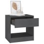 Bedside tables 2 pcs solid gray pine wood 40x31x40 cm by vidaXL, Nightstands - Ref: Foro24-808068, Price: 61,92 €, Discount: %