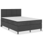 Box spring bed dark gray fabric 140x200 cm by vidaXL, Beds and slatted bases - Ref: Foro24-3054798, Price: 575,49 €, Discount: %