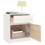 Mesitas de noche 2 uds madera maciza pino blanco 40x31x50 cm de vidaXL, Mesitas de noche - Ref: Foro24-808126, Precio: 86,99 ...