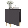 Bedside table with gray solid wood legs 40x30x50 cm by vidaXL, Nightstands - Ref: Foro24-805819, Price: 36,03 €, Discount: %