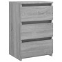 Mesitas de noche 2 uds contrachapado gris Sonoma 40x35x62,5 cm de vidaXL, Mesitas de noche - Ref: Foro24-815174, Precio: 100,...