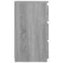 Mesitas de noche 2 uds contrachapado gris Sonoma 40x35x62,5 cm de vidaXL, Mesitas de noche - Ref: Foro24-815174, Precio: 100,...