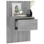 Mesita de noche de pared 2 unidades color gris Sonoma de vidaXL, Mesitas de noche - Ref: Foro24-816955, Precio: 81,83 €, Desc...