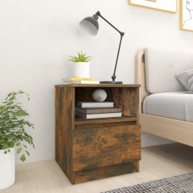 Nightstands 2 pcs engineered wood smoked oak 40x40x50 cm by vidaXL, Nightstands - Ref: Foro24-815817, Price: 59,77 €, Discoun...