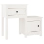 Nightstands 2 pcs white pine wood 79.5x38x65.5 cm by vidaXL, Nightstands - Ref: Foro24-814542, Price: 117,14 €, Discount: %