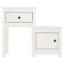 Nightstands 2 pcs white pine wood 79.5x38x65.5 cm by vidaXL, Nightstands - Ref: Foro24-814542, Price: 117,14 €, Discount: %