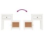 Nightstands 2 pcs white pine wood 79.5x38x65.5 cm by vidaXL, Nightstands - Ref: Foro24-814542, Price: 117,14 €, Discount: %