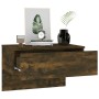 Wall bedside table 2 units smoked oak color by vidaXL, Nightstands - Ref: Foro24-816941, Price: 59,42 €, Discount: %