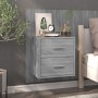 Wall bedside table 2 units Sonoma gray by vidaXL, Nightstands - Ref: Foro24-816961, Price: 95,11 €, Discount: %