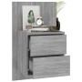 Wall bedside table 2 units Sonoma gray by vidaXL, Nightstands - Ref: Foro24-816961, Price: 95,11 €, Discount: %