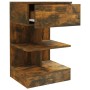 Nightstands 2 pcs smoked oak plywood 40x35x65 cm by vidaXL, Nightstands - Ref: Foro24-816042, Price: 83,61 €, Discount: %