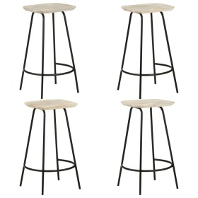 Kitchen stools 4 units solid mango wood by vidaXL, Kitchen stools - Ref: Foro24-320648, Price: 211,06 €, Discount: %