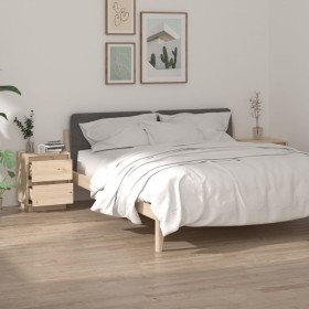 Mesitas de noche 2 uds madera maciza de pino 40x35x50 cm de vidaXL, Mesitas de noche - Ref: Foro24-813316, Precio: 92,18 €, D...