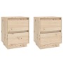 Bedside tables 2 pcs solid pine wood 40x35x50 cm by vidaXL, Nightstands - Ref: Foro24-813316, Price: 91,71 €, Discount: %