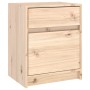 Solid pine wood bedside table 40x31x50 cm by vidaXL, Nightstands - Ref: Foro24-808123, Price: 47,37 €, Discount: %