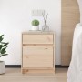 Solid pine wood bedside table 40x31x50 cm by vidaXL, Nightstands - Ref: Foro24-808123, Price: 47,37 €, Discount: %