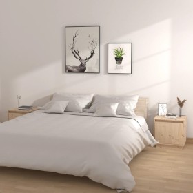 Mesitas de noche 2 uds madera maciza de pino 40x30x40 cm de vidaXL, Mesitas de noche - Ref: Foro24-813306, Precio: 68,09 €, D...