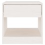 Mesitas de noche 2 uds madera maciza de pino blanca 40x31x40 cm de vidaXL, Mesitas de noche - Ref: Foro24-808066, Precio: 87,...