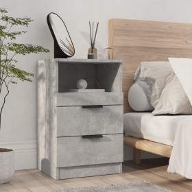 Concrete gray plywood nightstand by vidaXL, Nightstands - Ref: Foro24-811240, Price: 58,79 €, Discount: %