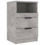 Mesita de noche madera contrachapada gris hormigón de vidaXL, Mesitas de noche - Ref: Foro24-811240, Precio: 56,24 €, Descuen...