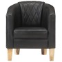 Sillón con diseño de cubo cuero auténtico negro de vidaXL, Sillones - Ref: Foro24-321868, Precio: 278,99 €, Descuento: %