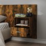 Wall-mounted bedside table, 2 units, smoked oak color by vidaXL, Nightstands - Ref: Foro24-816965, Price: 102,86 €, Discount: %