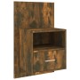 Wall-mounted bedside table, 2 units, smoked oak color by vidaXL, Nightstands - Ref: Foro24-816965, Price: 102,86 €, Discount: %