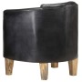 Black Genuine Leather Cube Design Armchair by vidaXL, Armchairs - Ref: Foro24-321868, Price: 278,99 €, Discount: %