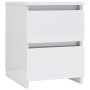 Glossy white chipboard bedside table 30x30x40 cm by vidaXL, Nightstands - Ref: Foro24-800525, Price: 51,45 €, Discount: %