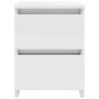 Glossy white chipboard bedside table 30x30x40 cm by vidaXL, Nightstands - Ref: Foro24-800525, Price: 51,45 €, Discount: %