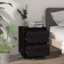 Bedside tables 2 pcs solid black pine wood 40x35x50 cm by vidaXL, Nightstands - Ref: Foro24-813324, Price: 102,33 €, Discount: %