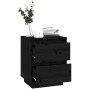 Bedside tables 2 pcs solid black pine wood 40x35x50 cm by vidaXL, Nightstands - Ref: Foro24-813324, Price: 102,33 €, Discount: %