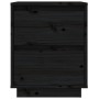 Bedside tables 2 pcs solid black pine wood 40x35x50 cm by vidaXL, Nightstands - Ref: Foro24-813324, Price: 102,33 €, Discount: %