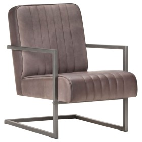 Sillón en voladizo cuero auténtico marrón envejecido de vidaXL, Sillones - Ref: Foro24-321857, Precio: 221,05 €, Descuento: %