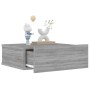 Floating bedside table 2 pcs gray Sonoma wood 40x30x15 cm by vidaXL, Nightstands - Ref: Foro24-815285, Price: 43,04 €, Discou...