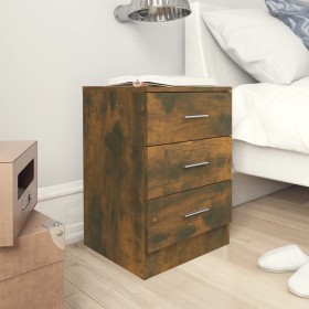 Nightstands 2 pcs smoked oak plywood 38x35x56 cm by vidaXL, Nightstands - Ref: Foro24-815322, Price: 56,75 €, Discount: %