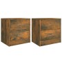 Nightstands 2 pcs smoked oak plywood 40x30x39 cm by vidaXL, Nightstands - Ref: Foro24-815406, Price: 39,65 €, Discount: %