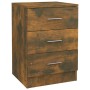 Smoked oak plywood nightstand 38x35x56 cm by vidaXL, Nightstands - Ref: Foro24-815321, Price: 33,99 €, Discount: %