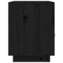 Mesita de noche madera maciza de pino negro 40x34x45 cm de vidaXL, Mesitas de noche - Ref: Foro24-818303, Precio: 45,47 €, De...