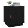 Solid black pine wood bedside table 40x34x45 cm by vidaXL, Nightstands - Ref: Foro24-818283, Price: 42,99 €, Discount: %