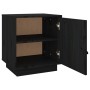 Solid black pine wood bedside table 40x34x45 cm by vidaXL, Nightstands - Ref: Foro24-818283, Price: 42,99 €, Discount: %