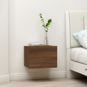 Bedside tables 2 units plywood brown oak 40x30x30 cm by vidaXL, Nightstands - Ref: Foro24-815416, Price: 96,34 €, Discount: %