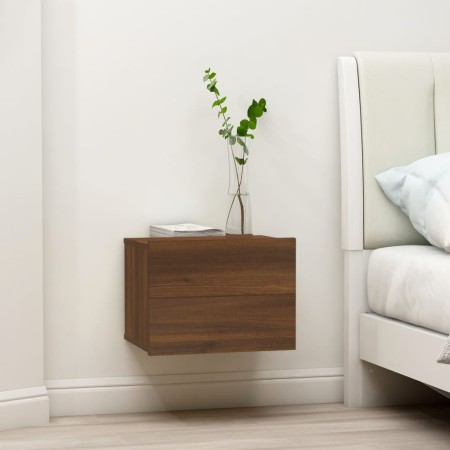 Bedside tables 2 units plywood brown oak 40x30x30 cm by vidaXL, Nightstands - Ref: Foro24-815416, Price: 96,21 €, Discount: %