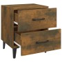 Bedside tables 2 units in smoked oak color 40x35x47.5 cm by vidaXL, Nightstands - Ref: Foro24-817292, Price: 68,99 €, Discoun...